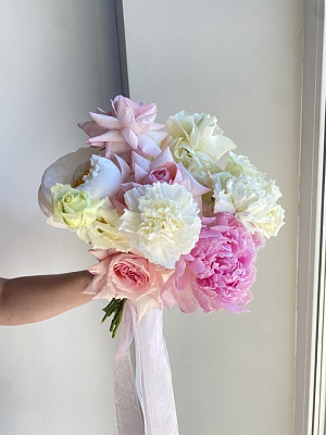 Букет невесты «Розовая пастель»