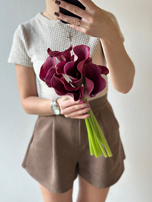 Букет невесты в цвете марсала