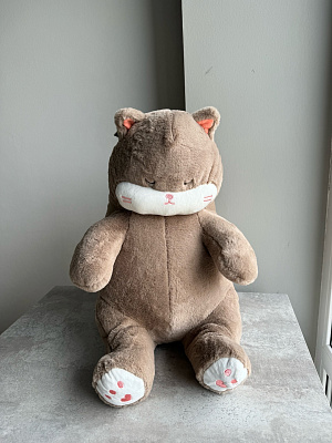 Бежевый кот 45 см