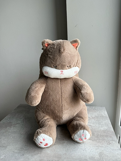 Бежевый кот 45 см