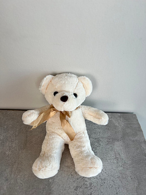 Белый медвежонок 20 см