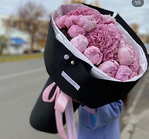 Пионы и гортензии