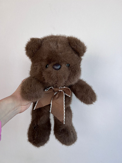 Мишка с бантиком 20 см