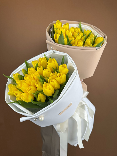 Желтые тюльпаны 25 шт.