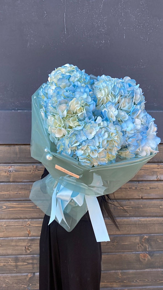 Голубые гортензии 5 шт.