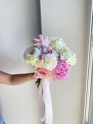 Букет невесты «Розовая пастель»