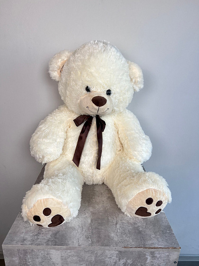 Плюшевый белый медведь 70 см