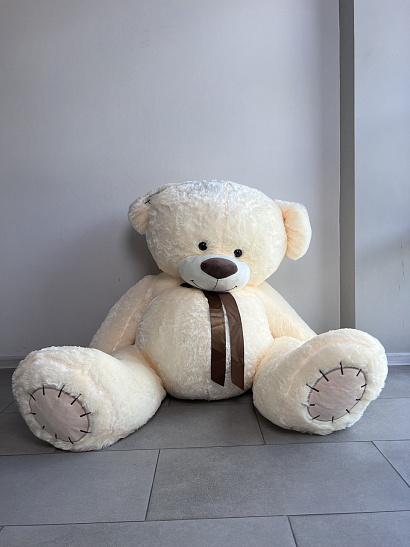 Большой плюшевый белый медведь 140 см